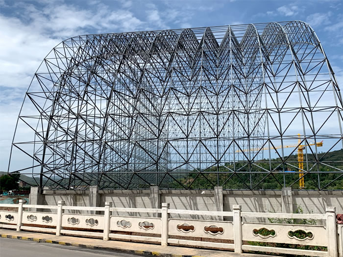 敦煌山寨矿储煤棚网架